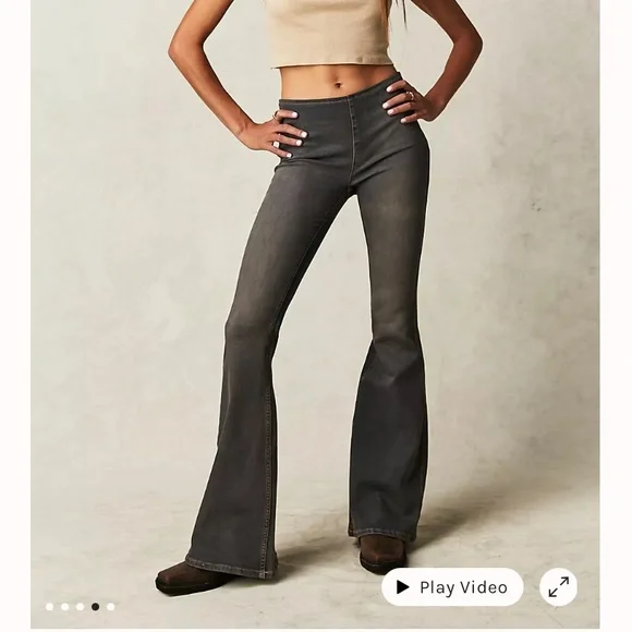 Free People We the Free Penny Pull On Flare Pants - Picture 2 of 8